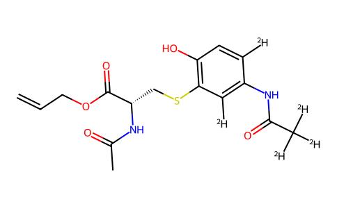 N-Acetyl-S-[3-acetamino-6-hydroxphenyl]-cysteine allyl ester-d5 1331889-45-2